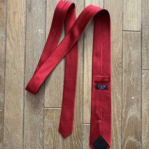 J.Crew Silk Tie - Skinny - Red